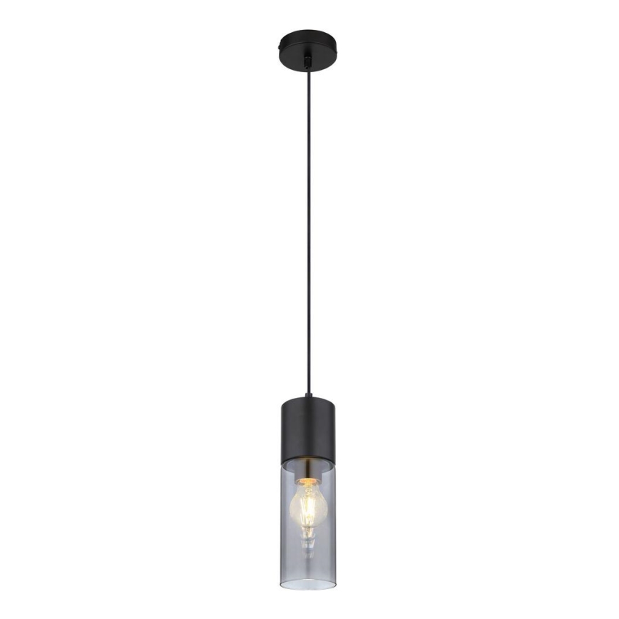 Globo - Κρεμαστό φωτιστικό οροφής 1xE27/25W/230V διάμετρος 10,5 cm μαύρο