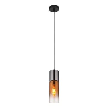 Globo - Κρεμαστό φωτιστικό οροφής 1xE27/25W/230V διάμετρος 10,5 cm μαύρο/χαλκός
