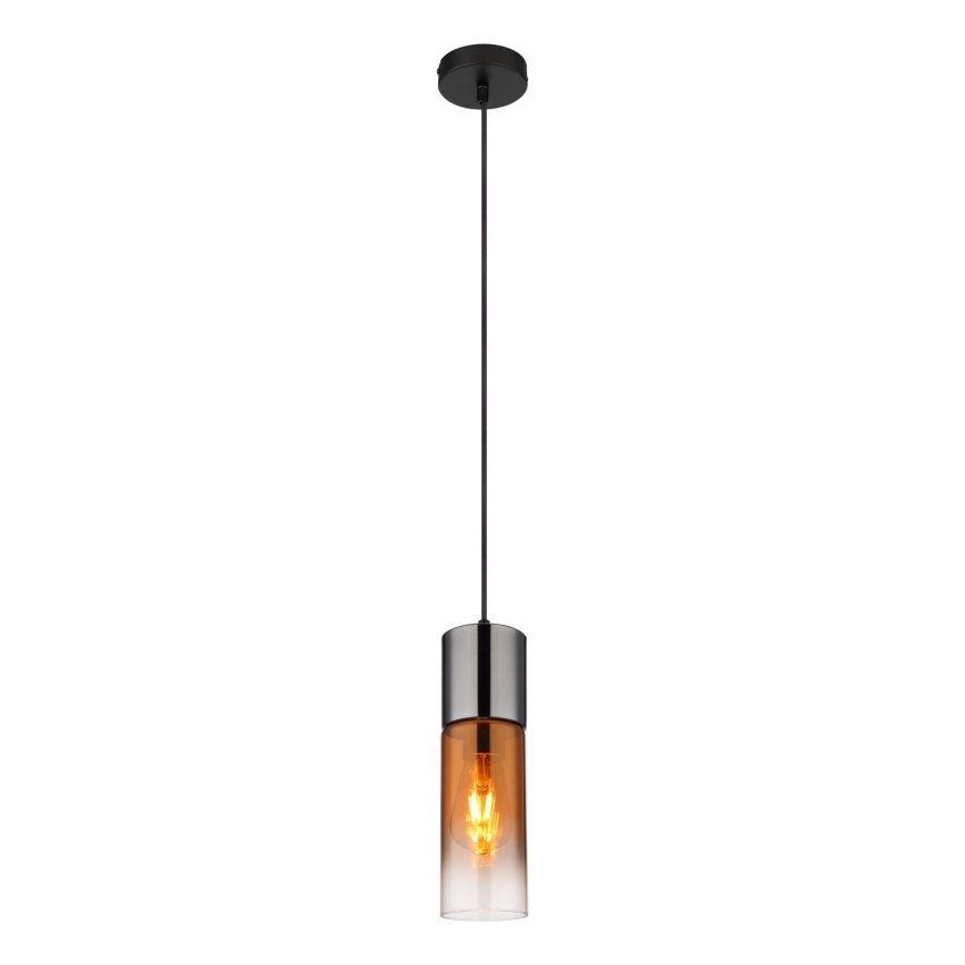 Globo - Κρεμαστό φωτιστικό οροφής 1xE27/25W/230V διάμετρος 10,5 cm μαύρο/χαλκός