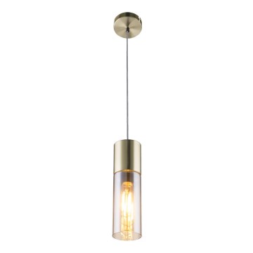 Globo - Κρεμαστό φωτιστικό οροφής 1xE27/25W/230V διάμετρος 10,5 cm ορείχαλκος