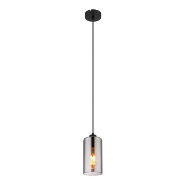 Globo - Κρεμαστό φωτιστικό οροφής 1xE27/25W/230V διάμετρος 11 cm μαύρο
