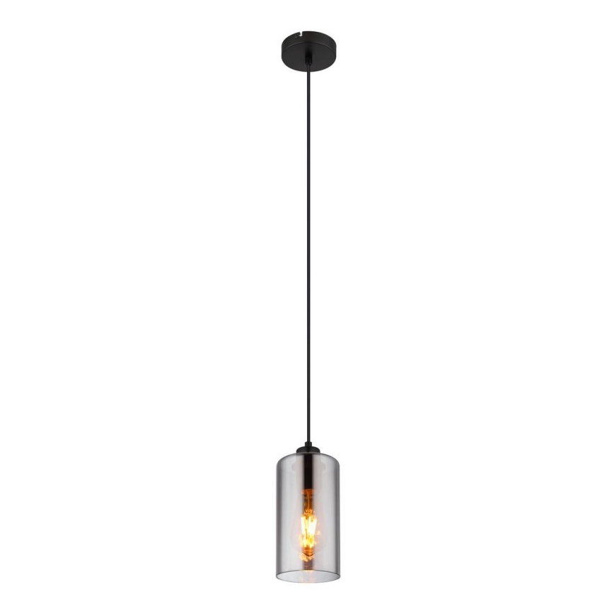 Globo - Κρεμαστό φωτιστικό οροφής 1xE27/25W/230V διάμετρος 11 cm μαύρο