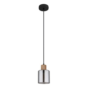 Globo - Κρεμαστό φωτιστικό οροφής 1xE27/25W/230V μαύρο διάμετρος 12 cm