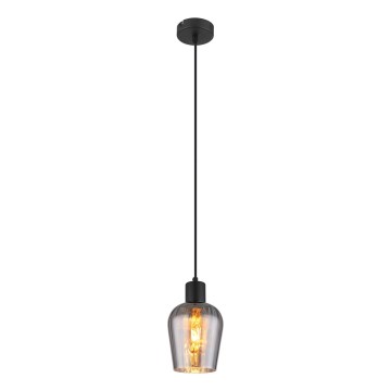 Globo - Κρεμαστό φωτιστικό οροφής 1xE27/40W/230V διάμετρος 13,5 cm μαύρο