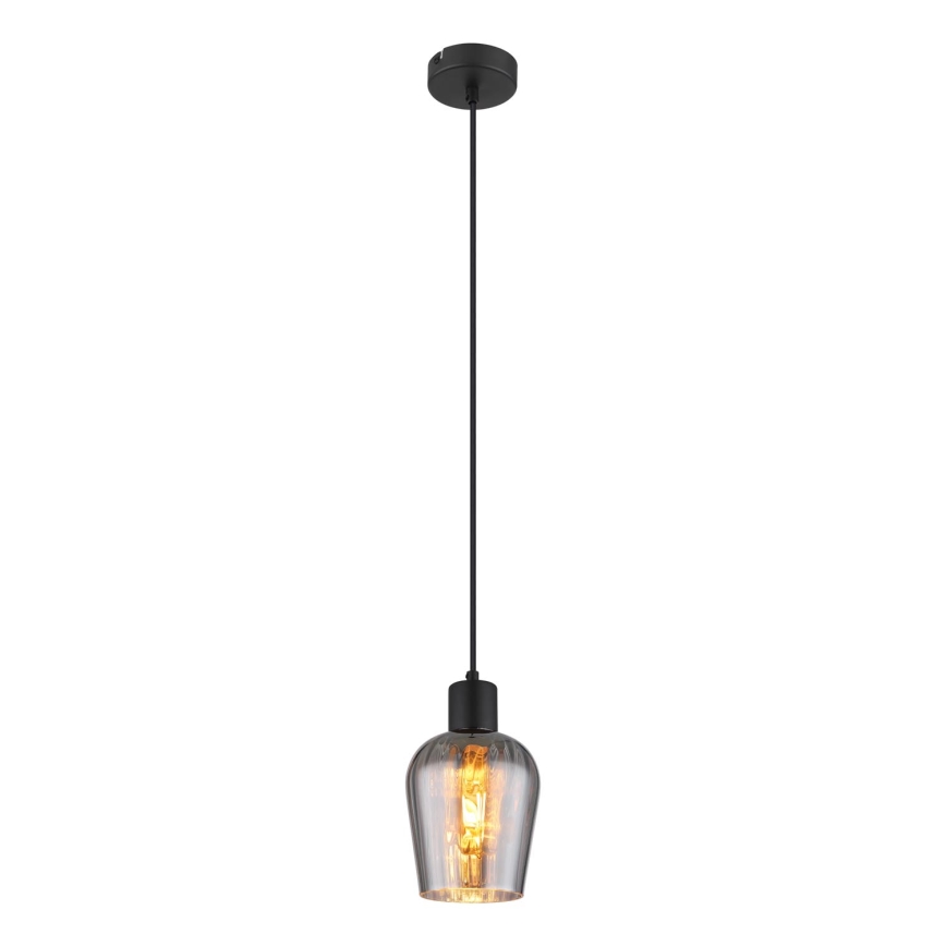 Globo - Κρεμαστό φωτιστικό οροφής 1xE27/40W/230V διάμετρος 13,5 cm μαύρο