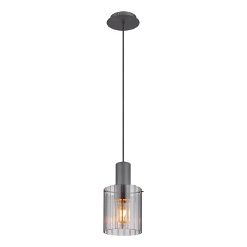 Globo - Κρεμαστό φωτιστικό οροφής 1xE27/40W/230V διάμετρος 18 cm γκρι