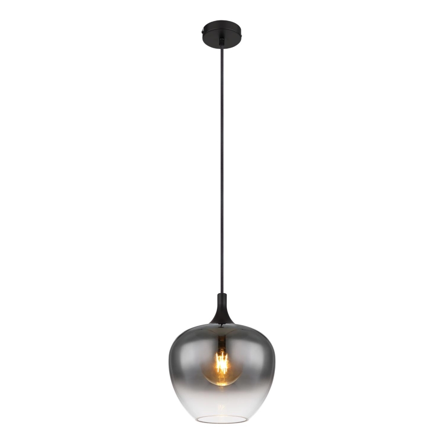 Globo - Κρεμαστό φωτιστικό οροφής 1xE27/40W/230V διάμετρος 24 cm μαύρο