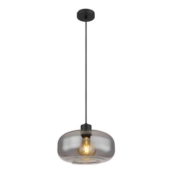 Globo - Κρεμαστό φωτιστικό οροφής 1xE27/40W/230V διάμετρος 28 cm γκρι