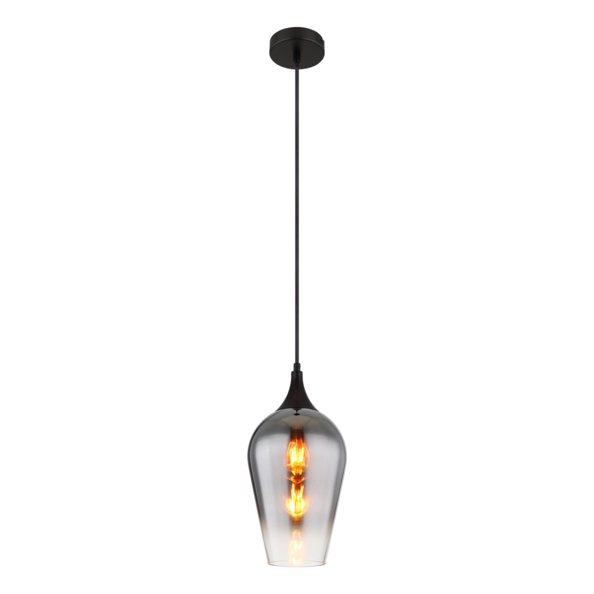 Globo - Κρεμαστό φωτιστικό οροφής 1xE27/60W/230V διάμετρος 18 cm μαύρο