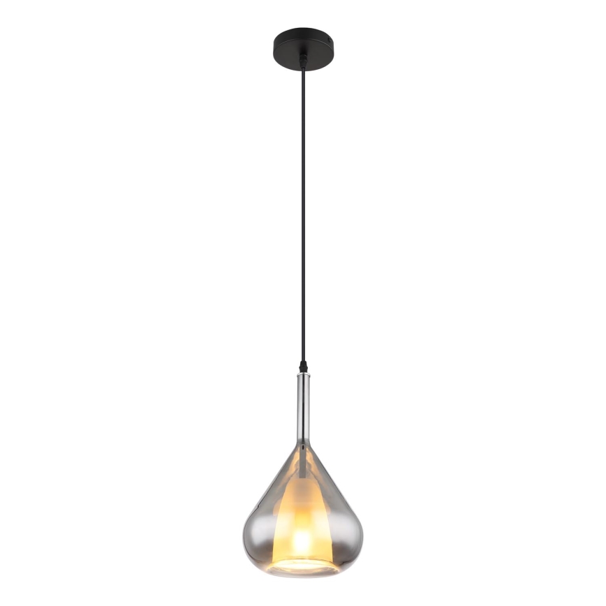 Globo - Κρεμαστό φωτιστικό οροφής 1xE27/60W/230V διάμετρος 20 cm μαύρο