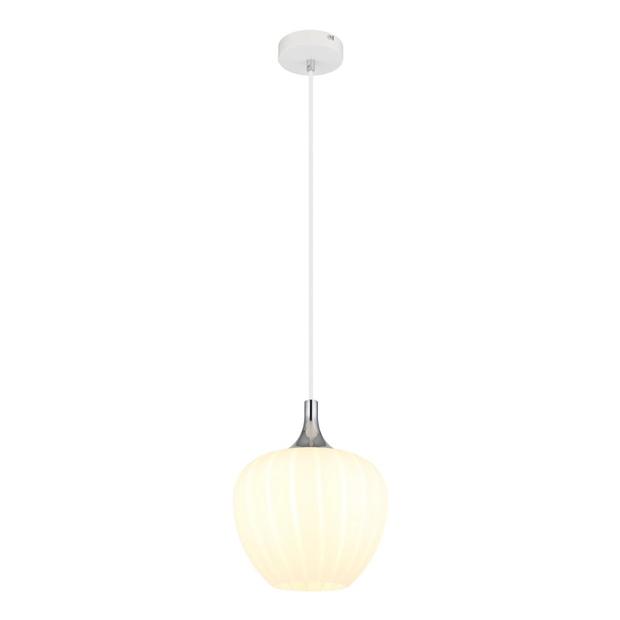 Globo - Κρεμαστό φωτιστικό οροφής 1xE27/60W/230V διάμετρος 24 cm λευκό