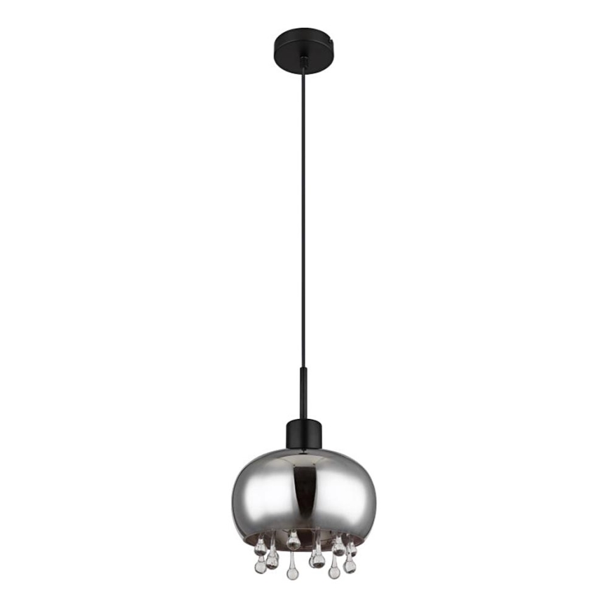 Globo - Κρεμαστό φωτιστικό οροφής 1xE27/9W/230V διάμετρος 21 cm μαύρο