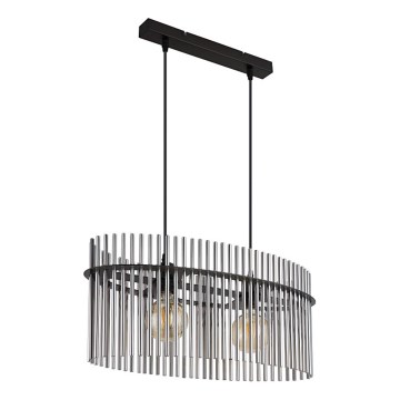 Globo - Κρεμαστό φωτιστικό οροφής 2xE27/60W/230V μαύρο