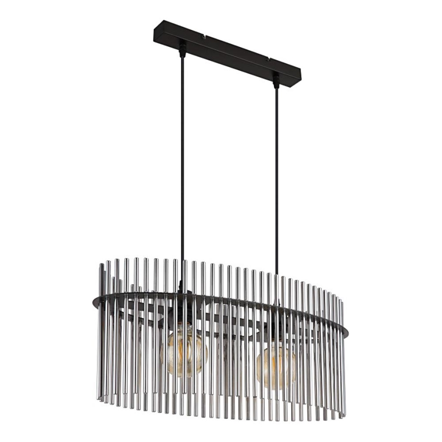 Globo - Κρεμαστό φωτιστικό οροφής 2xE27/60W/230V μαύρο