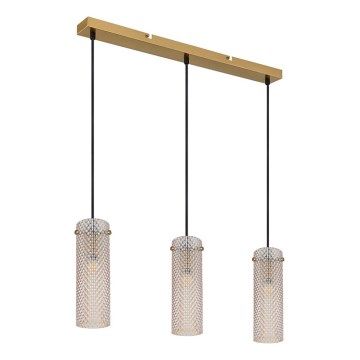 Globo - Κρεμαστό φωτιστικό οροφής 3xE14/40W/230V χρυσό