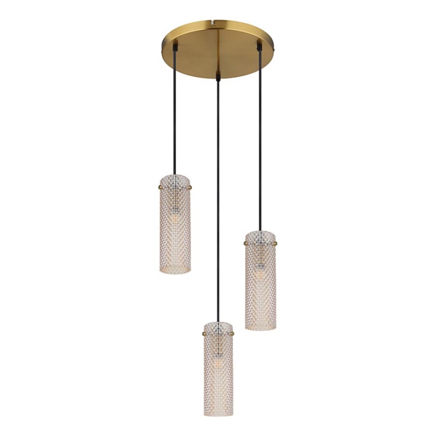 Globo - Κρεμαστό φωτιστικό οροφής 3xE14/40W/230V χρυσό