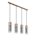 Globo - Κρεμαστό φωτιστικό οροφής 3xE27/25W/230V μπρονζέ