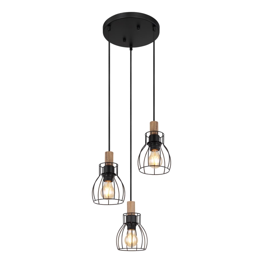 Globo - Κρεμαστό φωτιστικό οροφής 3xE27/40W/230V