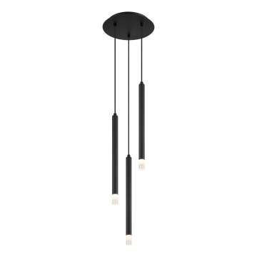 Globo - Κρεμαστό φωτιστικό οροφής 3xG9/4W/230V διάμετρος 24 cm μαύρο