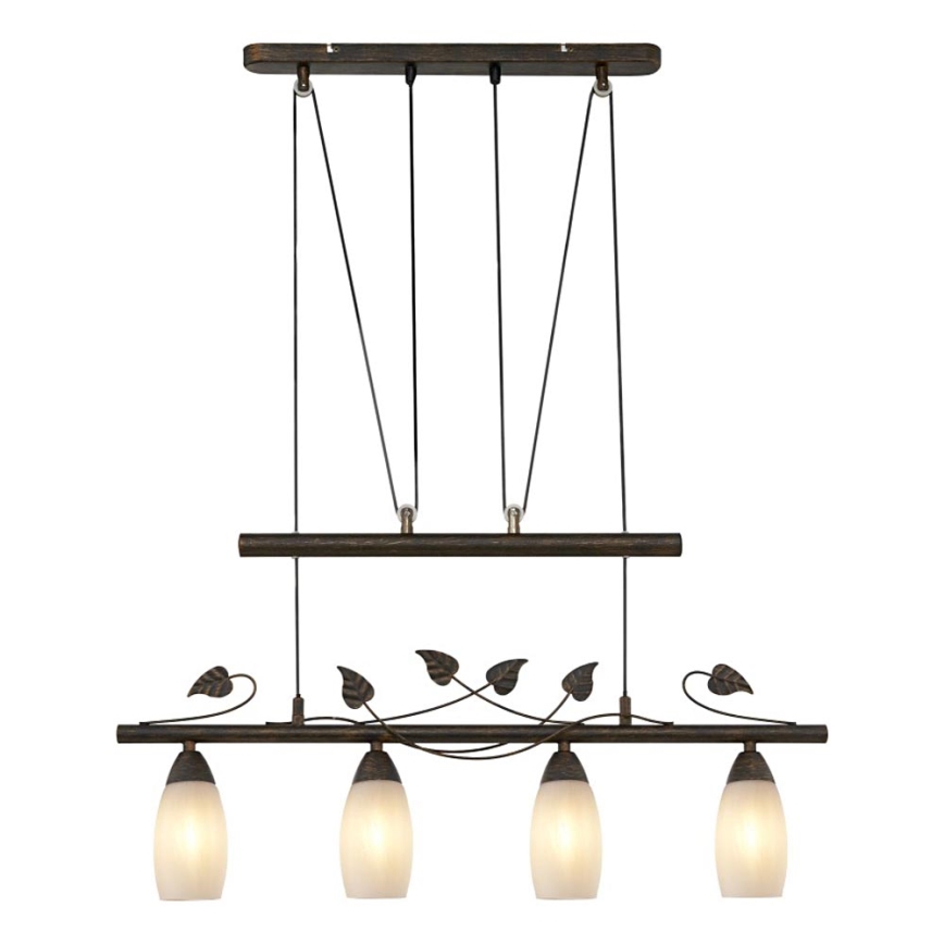 Globo - Κρεμαστό φωτιστικό οροφής 4xE14/28W/230V