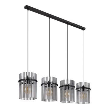 Globo - Κρεμαστό φωτιστικό οροφής 4xE27/60W/230V μαύρο