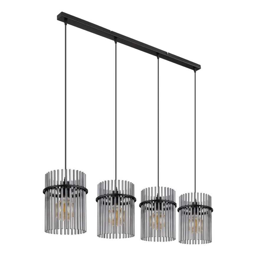 Globo - Κρεμαστό φωτιστικό οροφής 4xE27/60W/230V μαύρο