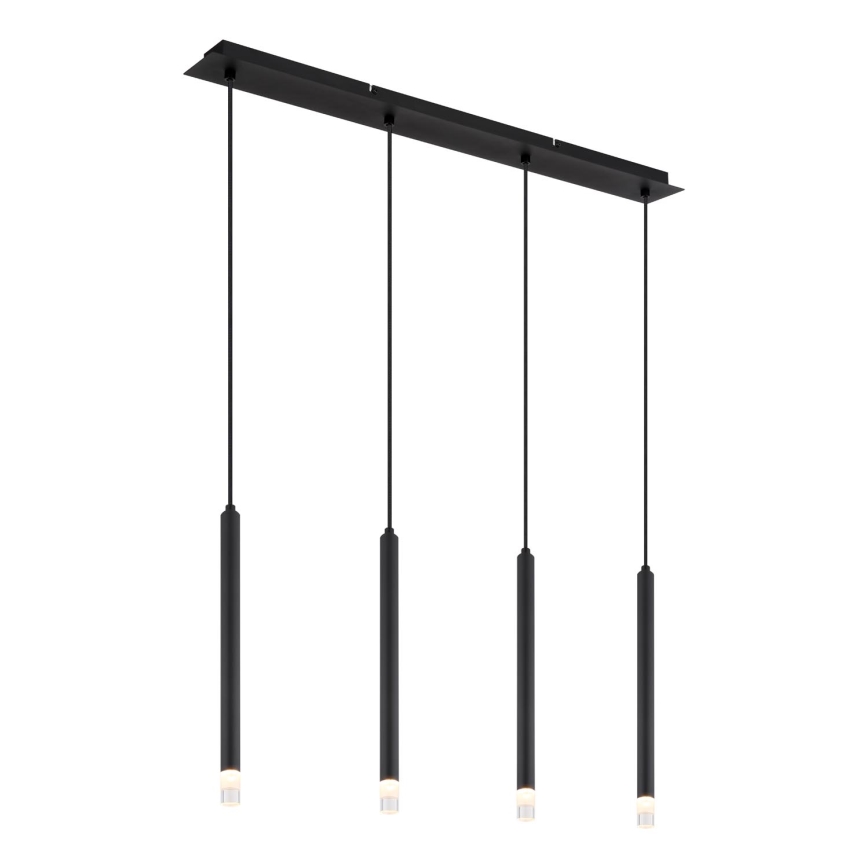Globo - Κρεμαστό φωτιστικό οροφής 4xG9/4W/230V μαύρο