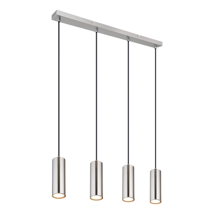 Globo - Κρεμαστό φωτιστικό οροφής 4xGU10/35W/230V ματ χρώμιο