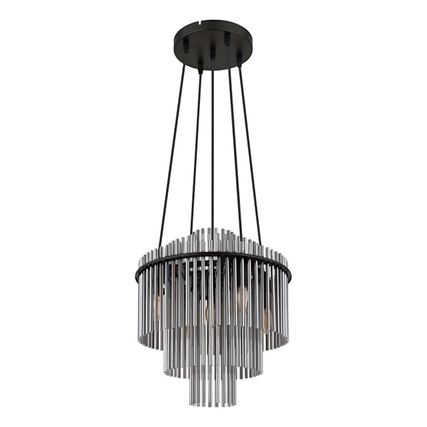 Globo - Κρεμαστό φωτιστικό οροφής 5xE14/40W/230V μαύρο