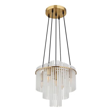 Globo - Κρεμαστό φωτιστικό οροφής 5xE14/40W/230V χρυσό
