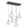 Globo - Κρεμαστό φωτιστικό οροφής 6xE27/40W/230V λευκό