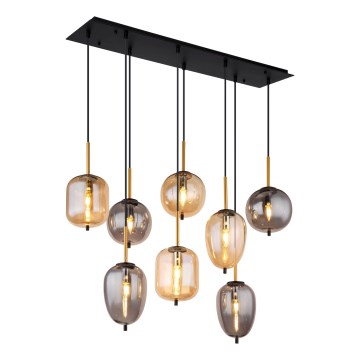 Globo - Κρεμαστό φωτιστικό οροφής 8xE14/40W/230V ορείχαλκος