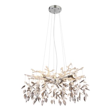 Globo - Κρεμαστό φωτιστικό οροφής 8xG9/8W/230V διάμετρος 61 cm γυαλιστερό χρώμιο