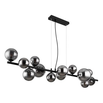 Globo -  Κρεμαστό φωτιστικό οροφής LED 13xG9/3,5W/230V φιμέ/μαύρο