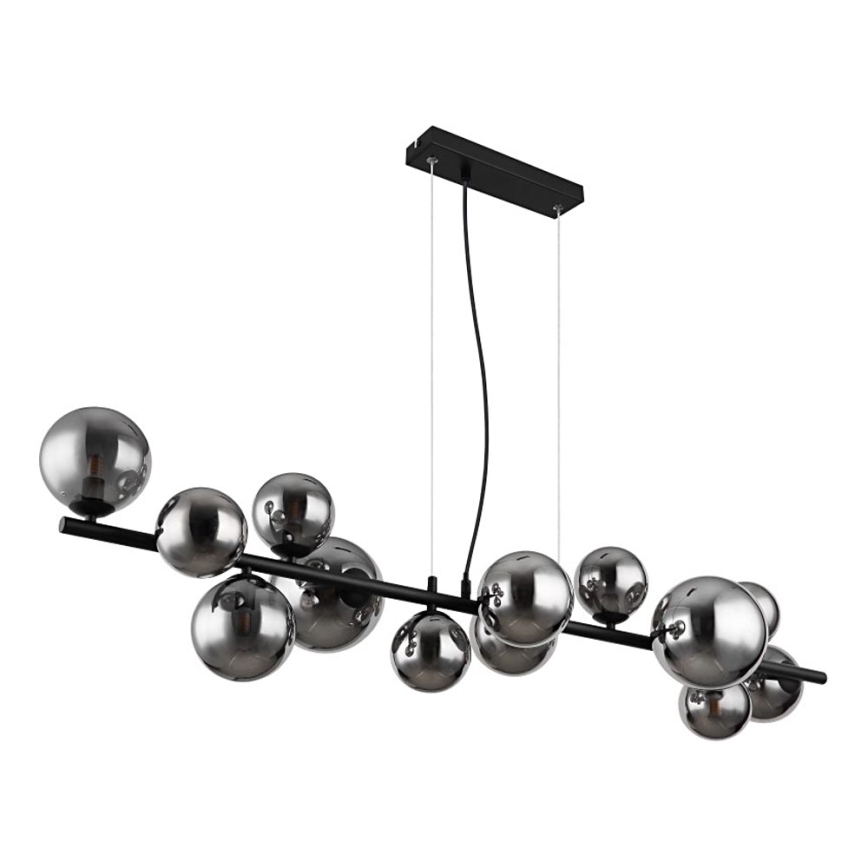 Globo -  Κρεμαστό φωτιστικό οροφής LED 13xG9/3,5W/230V φιμέ/μαύρο