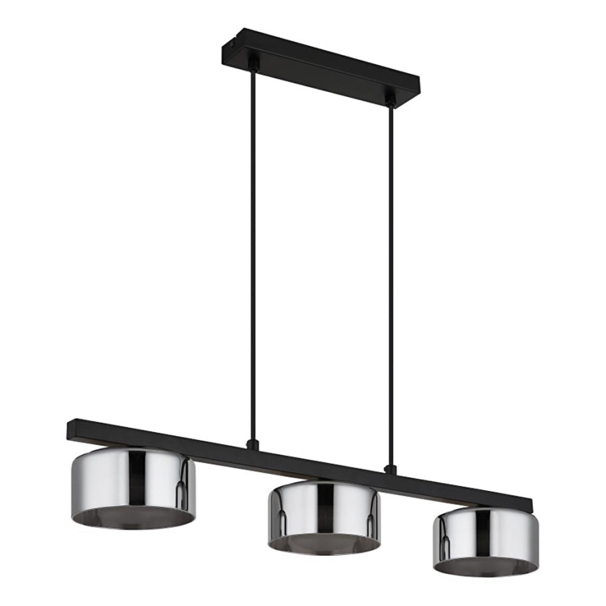Globo -  Κρεμαστό φωτιστικό οροφής LED 3xGX53/6W/230V φιμέ/μαύρο