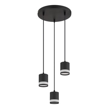 Globo -  Κρεμαστό φωτιστικό οροφής LED 3xGX53/7W/230V 3000K μαύρο