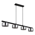 Globo -  Κρεμαστό φωτιστικό οροφής LED 4xGX53/6W/230V φιμέ/μαύρο