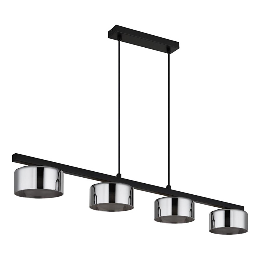 Globo -  Κρεμαστό φωτιστικό οροφής LED 4xGX53/6W/230V φιμέ/μαύρο