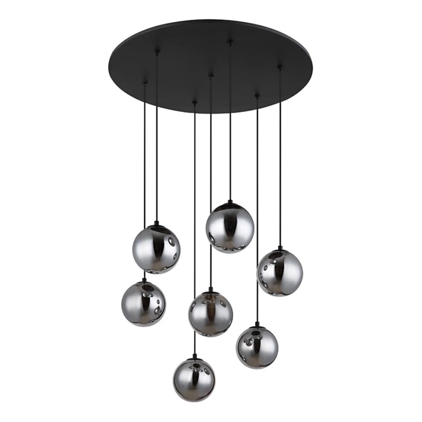 Globo -  Κρεμαστό φωτιστικό οροφής LED 7xG9/3,5W/230V φιμέ/μαύρο
