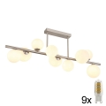 Globo - Κρεμαστό φωτιστικό οροφής LED 9xG9/3W/230V ματ χρώμιο