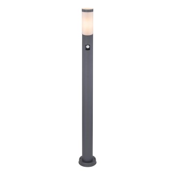 Globo - Λάμπα εξωτερικού χώρου με αισθητήρα 1xE27/15W/230V IP44 110 cm ανθρακί