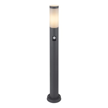 Globo - Λάμπα εξωτερικού χώρου με αισθητήρα 1xE27/15W/230V IP44 80 cm ανθρακί