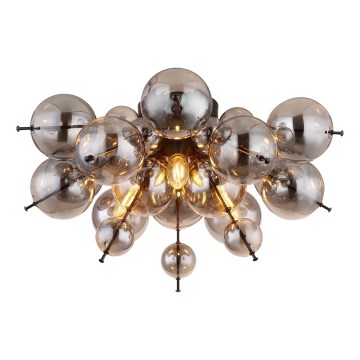 Globo - Πλαφονιέρα οροφής 3xE14/25W/230V διάμετρος 55 cm μαύρο