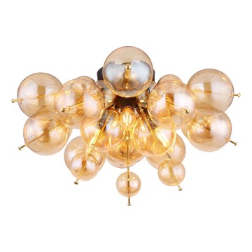 Globo - Πλαφονιέρα οροφής 3xE14/25W/230V διάμετρος 55 cm χρυσό