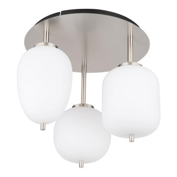 Globo - Πλαφονιέρα οροφής 3xE14/40W/230V γυαλιστερό χρώμιο
