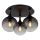 Globo - Πλαφονιέρα οροφής 3xE27/10W/230V διάμετρος 46 cm μαύρο