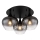 Globo - Πλαφονιέρα οροφής 3xE27/40W/230V διάμετρος 45 cm μαύρο