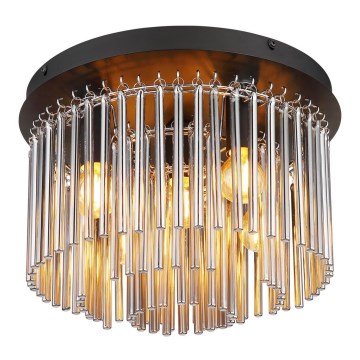 Globo - Πλαφονιέρα οροφής 5xE14/40W/230V διάμετρος 32 cm μαύρο