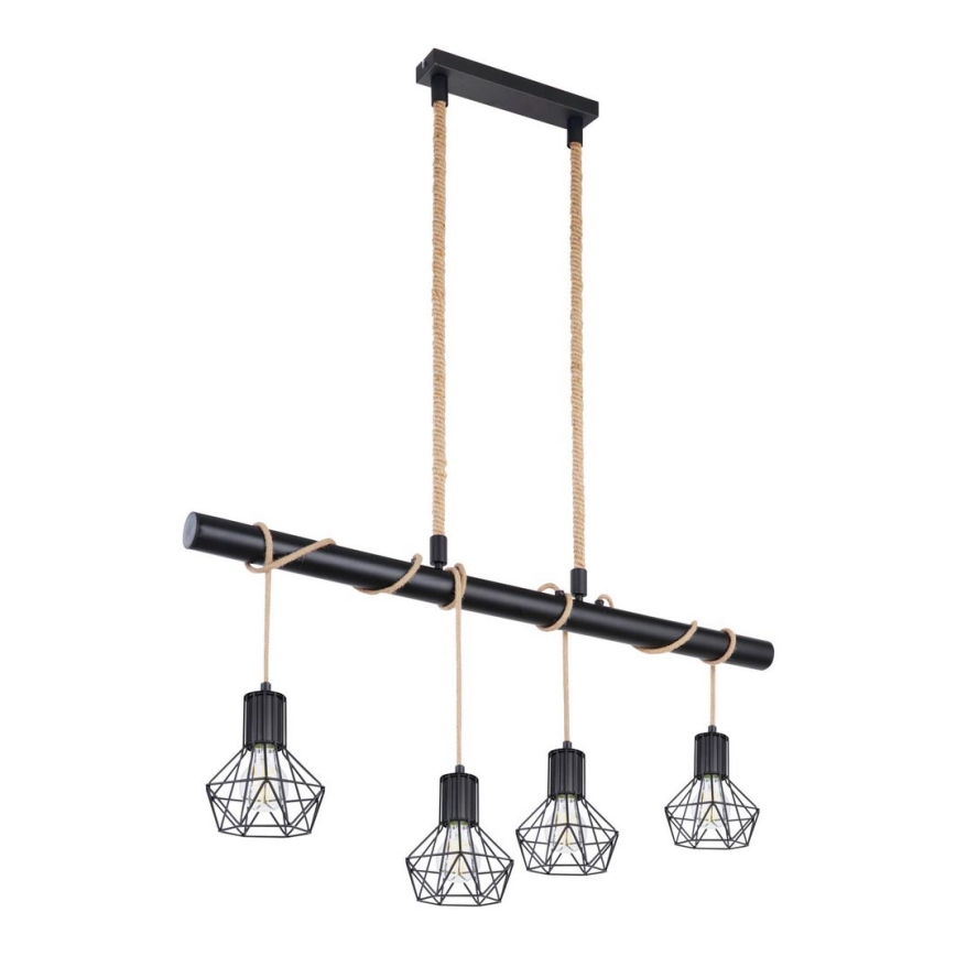 Globo - Πολύφωτο σε σχοινί 4xE27/60W/230V